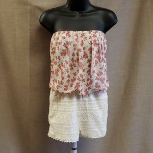 Papaya strapless romper